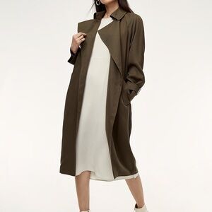 Babaton Lawson Trench Olive Green